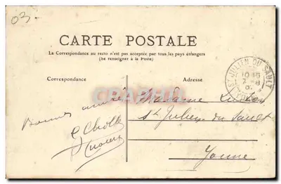 Vichy — Kąt Nowego Parku — Allier — 127 — Rewers