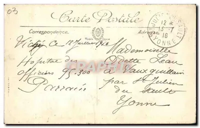 Vichy — Dom Pani de Sévigné — wydawca anonimowy, n°50 — Rewers