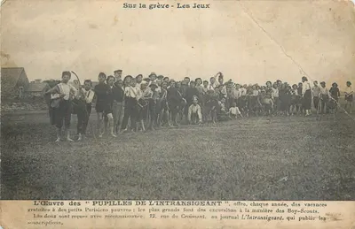 Sur la grève - Les Jeux — L'Œuvre des Pupilles de l'Intransigeant