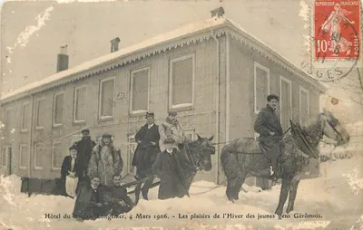 Hôtel du Lac de Longemer — Os prazeres do Inverno dos jovens Gérômois — 4 Março 1906