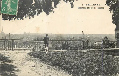 Bellevue — Panorama pris de la Terrasse — éditeur imprimeur non visible