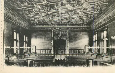 Roubaix - Palais de Justice - Le Plafond de la Cour d'Assises
