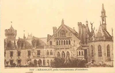 Castelo de Kériolet — perto de Concarneau (Finistère) — Coll. E. Hamonic, St-B.