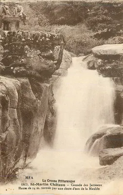 St-Martin-Château — Cascata dos Jarreaux — La Creuse Pittoresque — MFA 1805