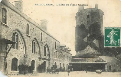 Bricquebec - O Hotel do Velho Castelo — edição P. B. Mosrin, em Bricquebec