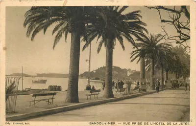 Bandol-s-Mer — Vista tirada do hotel da jetée — Edg. Elshoud, editor