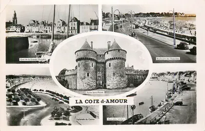 A Côte d'Amour — Porta Saint-Michel, Quai da Grande Chambre, Boulevard das Océanides — vista panorâmica