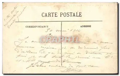 Vichy — A Praça Victor-Hugo — LL. — n°177 — Verso