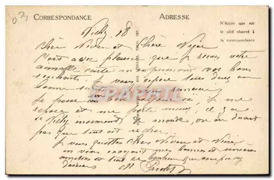 Vichy — Chalet do Imperador — Lado do Parque — LL — Verso