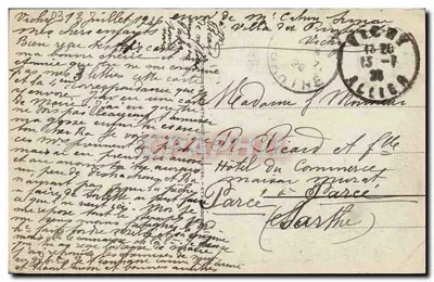 Vichy - Barcos de Pesca no Allier — edição da série 76 — Verso