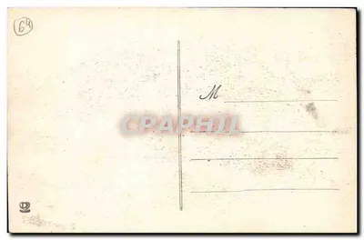 Biarritz — Zeegezicht tijdens een onweer — In de verte de keten van de Pyreneeën — Uitgever: Phototypie C. C. T. (Biarritz) — Serie-nummer 1196 — Achterkant
