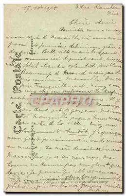 Menton — Ogólny widok z granicy włoskiej — wydawca anonimowy, nr 691 — Rewers