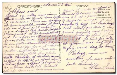 Menton — Widok na Garavan i granicę włoską — LL — Rewers