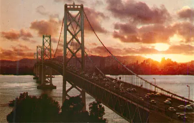 Ponte de Oakland — San Francisco — editor não visível