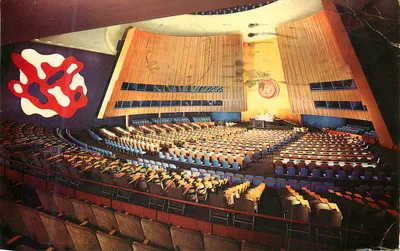 Sala do Conselho de Segurança das Nações Unidas — Nova Iorque — editor não visível