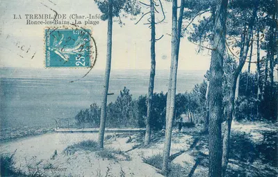 La Tremblade (Charente-Inférieure) — Ronce-les-Bains. A praia — editor Caumont