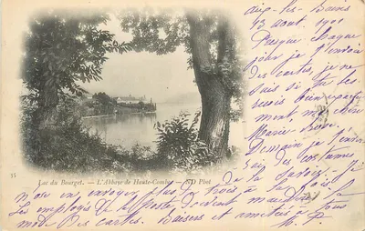 Lago do Bourget — A Abadia de Haute-Combe — ND Phot
