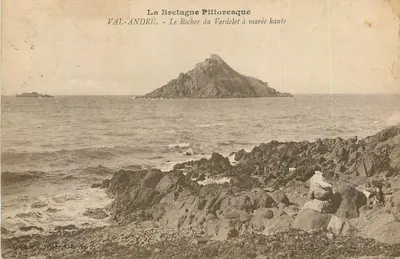 O Rocher do Verdelet à maré alta — VAL-ANDRÉ — Coleção A. Waron, St-Brieuc