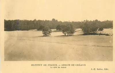 Abadia de Châalis — A Mar de Areia — J.-E. Bulloz, Edit.