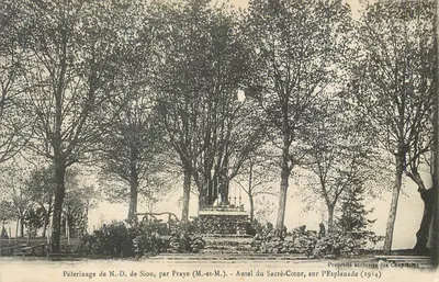 Peregrinação de N.-D. de Sion — Altar do Sagrado Coração na Esplanada — Praye (M.-et-M.) — 1914
