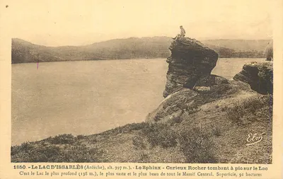 Lago de Issarlès (Ardèche) — O Esfinge — Editor Elmy, n° 1850