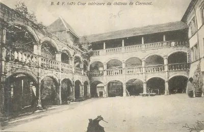 Cour interne do castelo de Clermont — B. & F. 6479