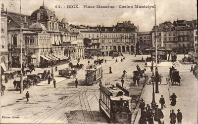 Nice - Praça Masséna - Casino Municipal — Edição Giletta, n° 94