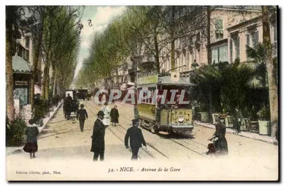 NICE - Avenue de la Gare — Édition Gilletta, phot., Nice, n°34