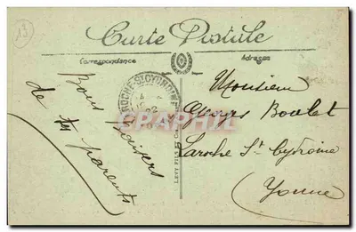 Marsella — La Torre de La Désirade — Partida de un Correo hacia China — LL. Selecta — Reverso