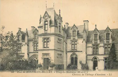 Environs de Montreuil-Bellay — Château de l'Abbaye d'Asnières — Cizay-la-Madeleine (M.-et-L)