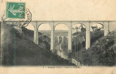 Culan (Cher) — Pontes e Castelo — Editor L. Bére
