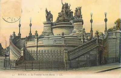 Rouen — A Fonte Santa Maria — LL.