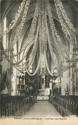Erbray (Loire-Inférieure) — Interior da Igreja