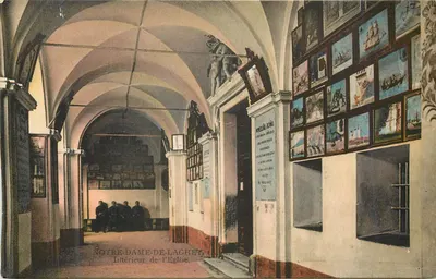 Notre-Dame-de-Laghet — Interior da igreja — Editor: A. Lefebvre, n° 347