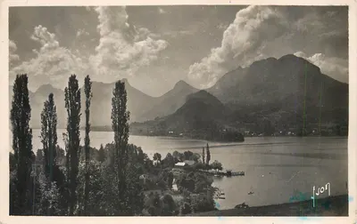 Lago do Bourget — vista panorâmica — editor 'Lyon' n° 107