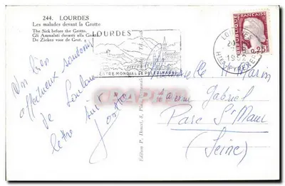Lourdes — Chorzy przed Grotą — Ed Lux — Rewers