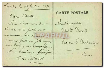 Fonte da Conceição — Penitência e oração — Exposição Colonial 1935 — Verso