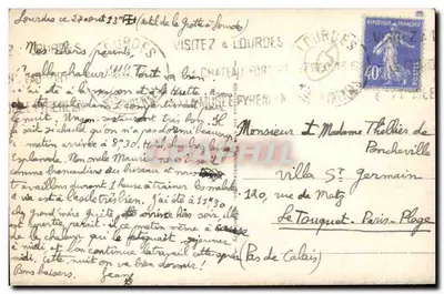 Lourdes - Zamek i rzeka Gave — Rewers