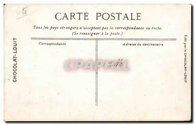 Lourdes - Primeira Estação do Calvário — editada por Chocolat-Louit — Verso