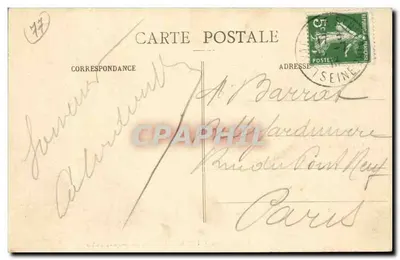 Floresta de Fontainebleau — La Roche-qui-Tremble — Editor não identificado, n° 92 — Verso