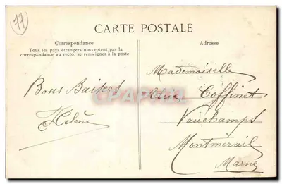 Floresta de Fontainebleau — Cruzeiro da Espinha — Editor E.P.D. n°549 — Verso
