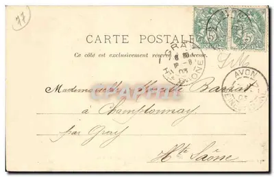 Franchard - De huilende rots — A. Siron, fot.-edit., Barbizon (S.-et-M.) — Achterkant