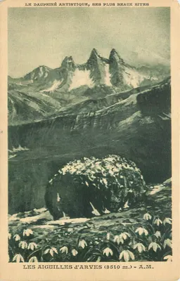 As Aiguilles d'Arves (3510 m.) — A.M. — Le Dauphiné Artistique, seus melhores locais