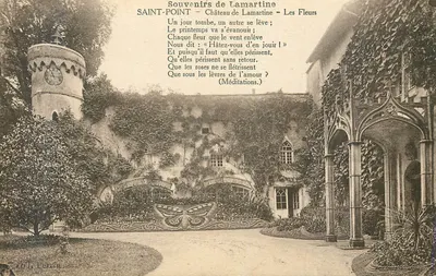 Castelo de Lamartine — As Flores — Lembranças de Lamartine — Editor Perrin, n° 101
