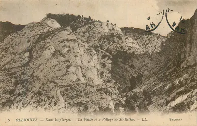 Ollioules — Nas Gorges — A Vale e a Aldeia de St-Estève — LL. — SELECTA