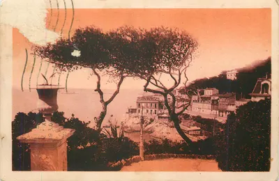 Vista da Corniche em Cannes — editor não visível