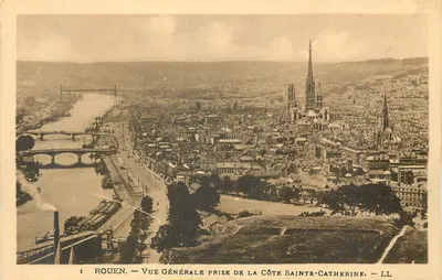 Rouen — Vista Geral tirada da Côte Sainte-Catherine — LL