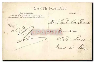 Trajes bretones — Arredores de Roscoff — Les Illiennes — Editor ELD, n° 251 — Verso