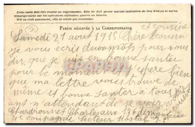 Correspondência das Forças da República — Carta em franquia — Editor Stern, Gravura — Verso