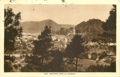 Bruyères na vegetação — vista panorâmica — editor desconhecido, n° de série 4998